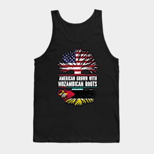 American Grown with Mozambican Roots USA Flag Tank Top